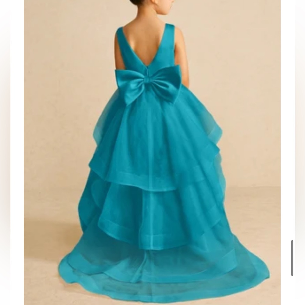Azazie Pumpkin Flower girl Formal Dress New Size 10